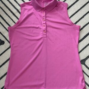Nike Golf Women’s Dri-Fit Pink Sleeveless Polo Top ⛳️